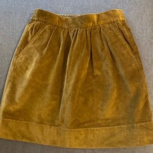 Crewcuts brown corduroy skirt